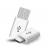 Adapter Przejściówka  micro USB na USB typ-C Biały